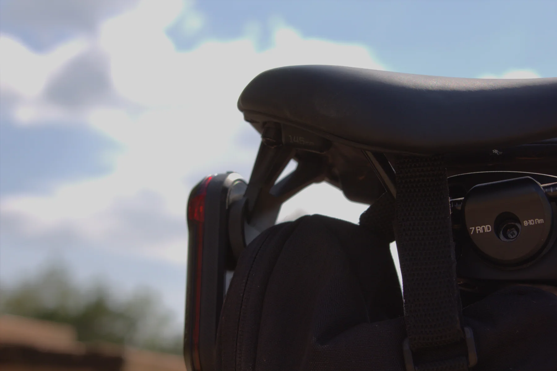KT-28 Trek Garmin saddle mount, alternate angle